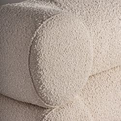 Bed van katoen en grenen in gebroken wit, 212 x 230 x 106 cm | Chiari