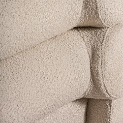 Bed van katoen en grenen in gebroken wit, 212 x 230 x 106 cm | Chiari