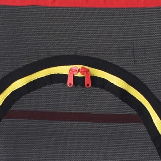 Trampoline with steel net in blue and black, Ø 140 x 160 cm | Happy Jump