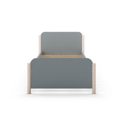 Cama individual de madeira verde, 199 x 107,2 x 70 cm | Enola