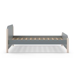 Cama individual de madeira verde, 199 x 107,2 x 70 cm | Enola