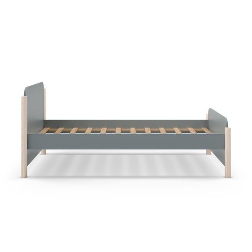 Cama individual de madeira verde, 199 x 107,2 x 70 cm | Enola