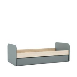 Cama rebatível em pinho verde e natural, 205,4 x 102 x 65 cm | Esteban
