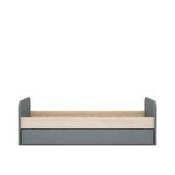Cama rebatível em pinho verde e natural, 205,4 x 102 x 65 cm | Esteban