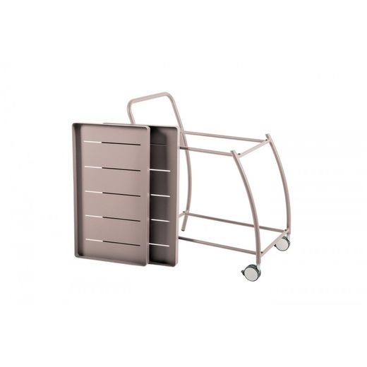 Camarera de Jardín Inari Muscade de Aluminio Topo, 80x50x88 cm