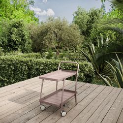 Camarera de Jardín Inari Muscade de Aluminio Topo, 80x50x88 cm