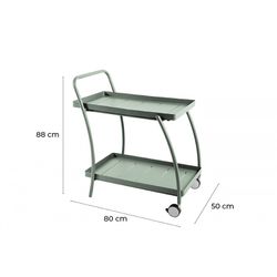 Camarera de Jardín Inari Rosemary de Aluminio Verde, 80x50x88 cm