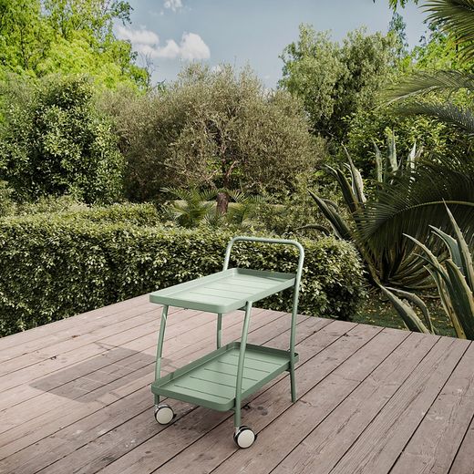 Camarera de Jardín Inari Rosemary de Aluminio Verde, 80x50x88 cm