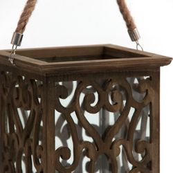 Κηροπήγιο Brown Spruce, 23x23x36cm