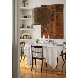 Bougeoir en verre transparent, 28,5 x 31,5 x 15,2 cm | lithium