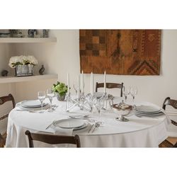 Bougeoir en verre transparent, 28,5 x 31,5 x 15,2 cm | lithium