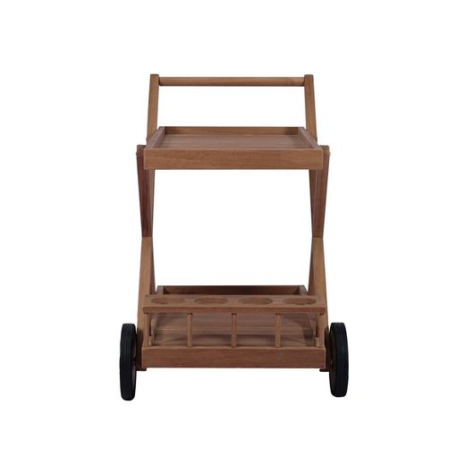 Bar Cart - Honey Teak Wood Waitress, 56 x 86 x 82 cm | Mati