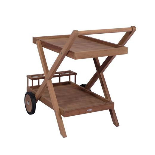 Bar Cart - Honey Teak Wood Waitress, 56 x 86 x 82 cm | Mati