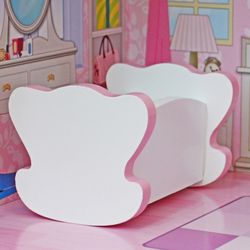 Wooden dollhouse in pink, 62 x 27 x 70 cm | Sunrise