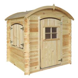 Casinha infantil em pinho natural, 105 x 130 x 145 cm | bambi
