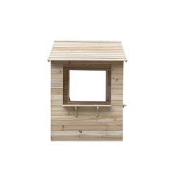 Casinha infantil em pinho natural, 120 x 108 x 138 cm | Adele