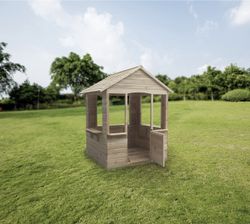 Casinha infantil em pinho natural, 120 x 108 x 138 cm | Adele