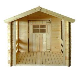 Casinha infantil em pinho natural, 175 x 130 x 145 cm | Peter