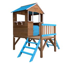 Casinha infantil em pinho natural, 192,5 x 156 x 198 cm | melodia