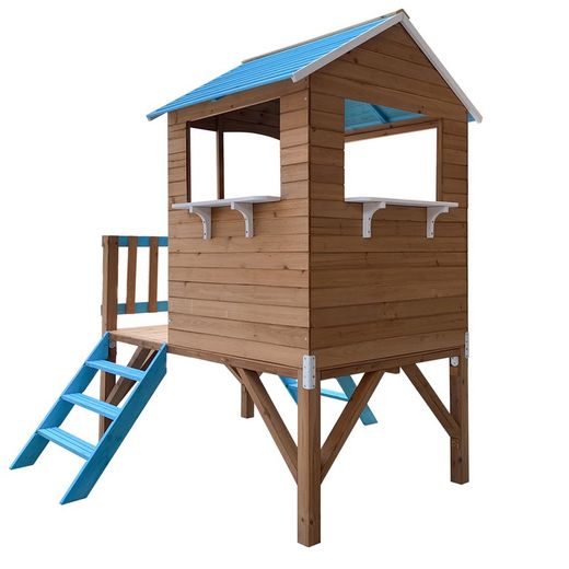 Casinha infantil em pinho natural, 192,5 x 156 x 198 cm | melodia