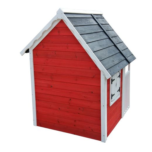 Casinha infantil pinho vermelho, 118,5 x 126,5 x 150 cm | anny