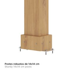 Gazebo in legno e acciaio in colore naturale e grigio, 362 x 297 x 283 cm | Tucson