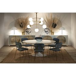 Blue Crystal Centerpiece, 34x33x9cm