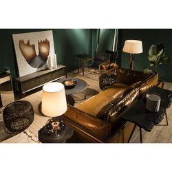 Black Wood Centerpiece, 40x40x10cm