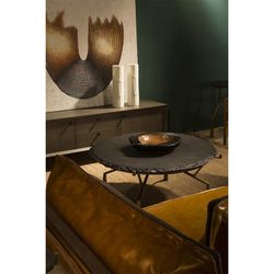 Black Wood Centerpiece, 40x40x10cm