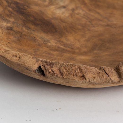 Tashkent Tropical Wood Centerpiece, Ø50x10cm