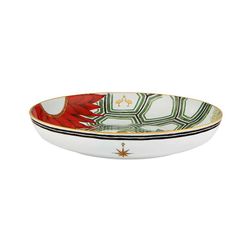 Porcelain centerpiece in multicolor, Ø 43.3 x 7.6 cm | amazon