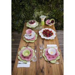 Margarita-middenstuk in wit aardewerk, 47 x 41 x 4,5 cm | Maria Flor