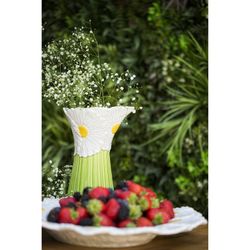 Margarita-middenstuk in wit aardewerk, 47 x 41 x 4,5 cm | Maria Flor