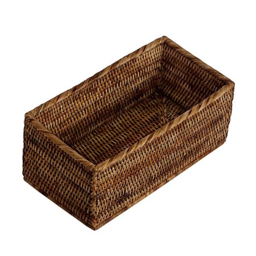 Brun rottingkorg, 31 x 16 x 13 cm | Natur