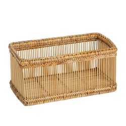 Cesta de ratán en natural, 31 x 16 x 13 cm | Nature