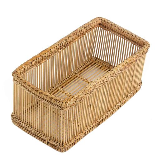 Cesta de ratán en natural, 31 x 16 x 13 cm | Nature