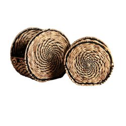 J/2 Blair basket in natural fiber, rope and iron in black/natural, 42 x 26 x 40 cm