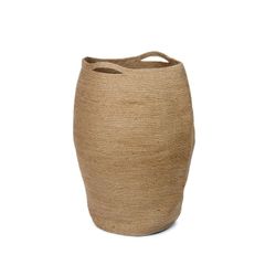 Panier à linge en jute, 38x52x63 cm