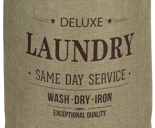 Beige Laundry Basket, Ø39x55 cm