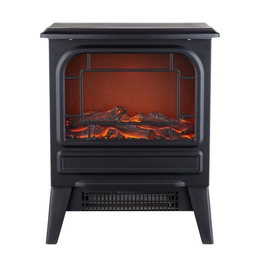 Lareira elétrica 1950 W Kekai Nebraska 35x21x44 cm com simulação de fogo negro