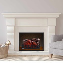 Μαύρο Ατσάλι Ηλεκτρικό Τζάκι, 18,5" x 8,5" x 11" | Γιούτα