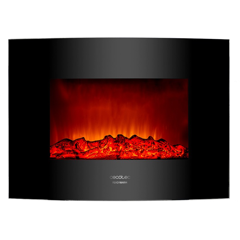 Chimenea electrica decorativa de pared Ready Warm 2200 Curved Flames  Cecotec — Qechic