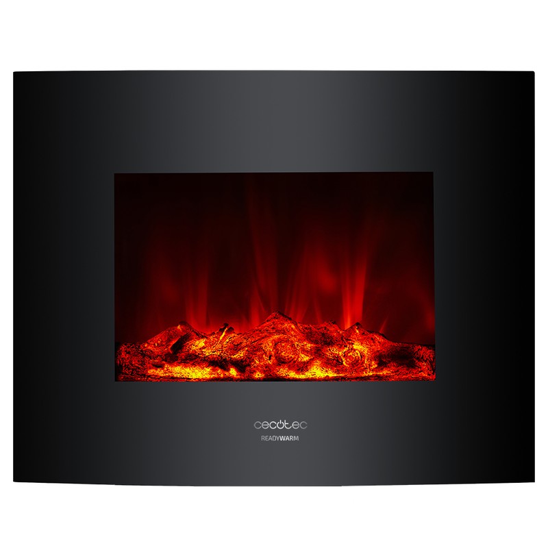Chimenea electrica decorativa de pared Ready Warm 2600 Curved Flames  Cecotec — Qechic