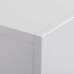 Chimenea eléctrica y moldura de acero y cristal negra/blanca, 58,4 x 12, 8 x 43 ,5 cm | Val- joly