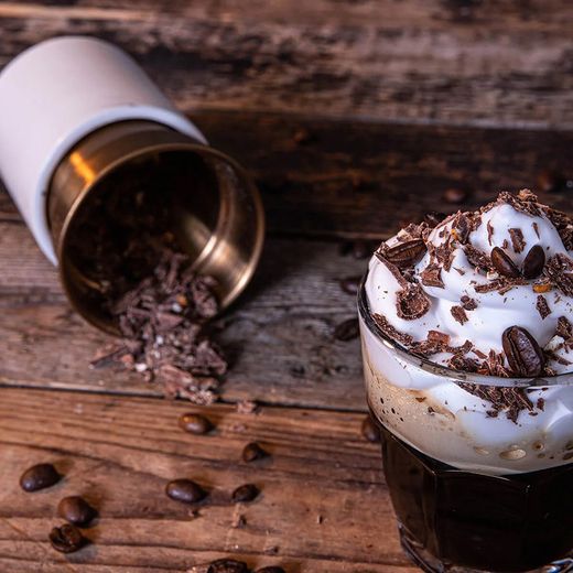 Κεραμικό και ανοξείδωτο ατσάλι Choco Flaker σε λευκό και χαλκό