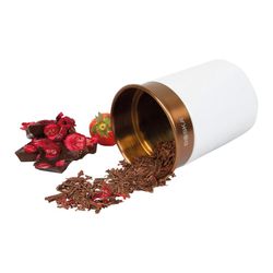 Ceramic and Stainless Steel Choco Flaker in White and Copper