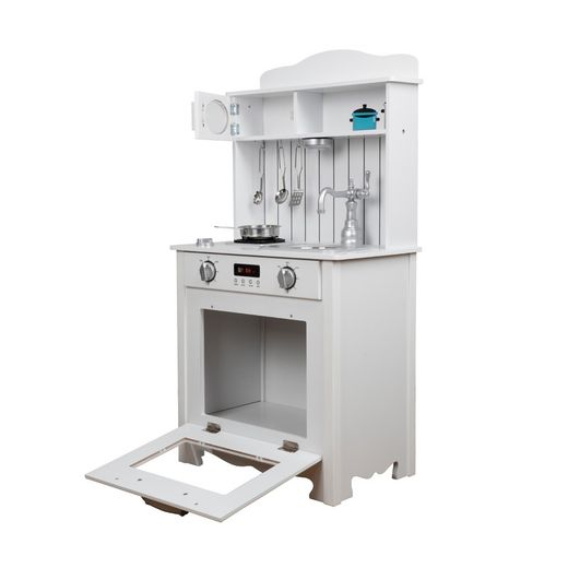 Cuisine pour enfants en bois blanc, 93 x 43 x 28,5 cm | Eve