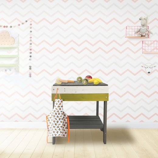 Cuisine pour enfants en bois multicolore, 50 x 33 x 52 cm | Lys