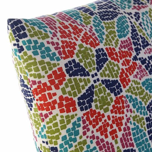 Cojín de Exterior Mosaico, 43x43x5 cm