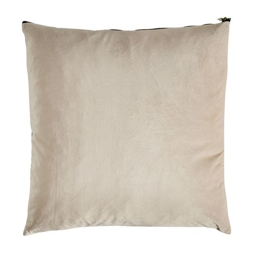 Coussin en velours Ale naturel, 45 x 45 x 12 cm